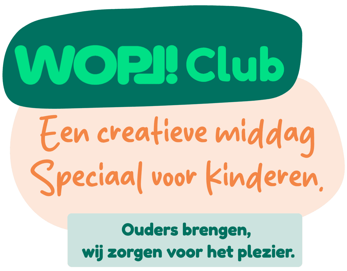 Kinderen knutselen samen tijdens de WOPL! Club